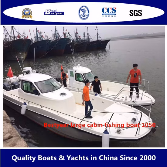 Bestyear 10,5 m 34 Fuß großes Fischerboot mit Kabine