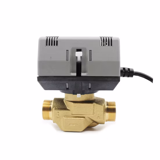 220 V elektrisches Zonenventil Honeywell Vc6013 Vc4013 hydraulisches, motorisiertes Wasserventil mit Durchflussregelung